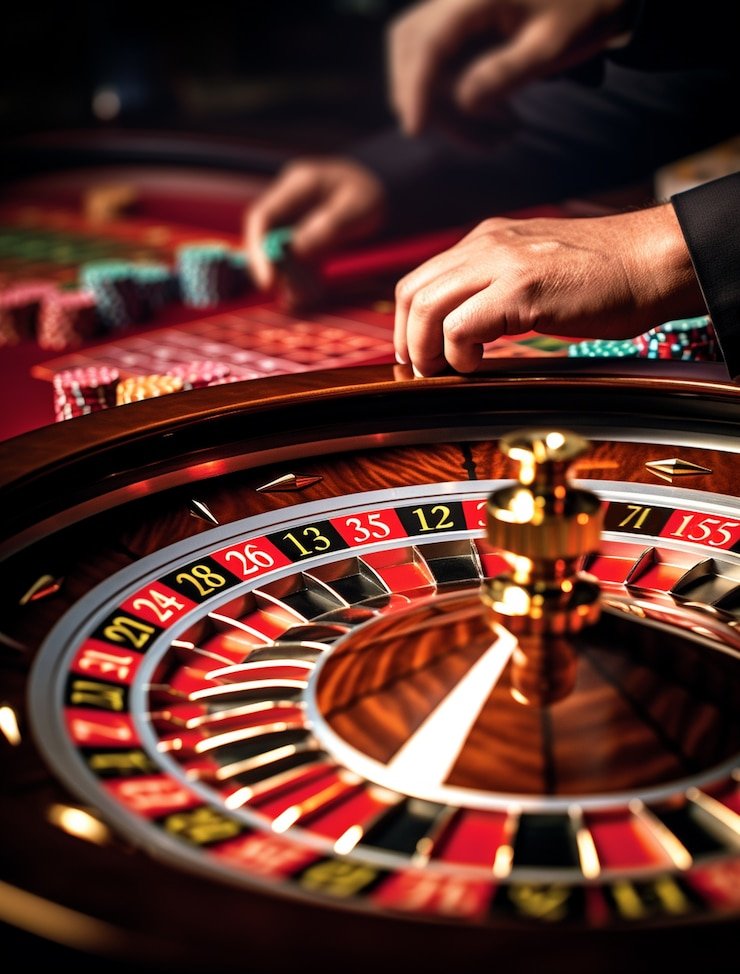 Baccarat table layout and card dealing Baccarat card table with live dealer